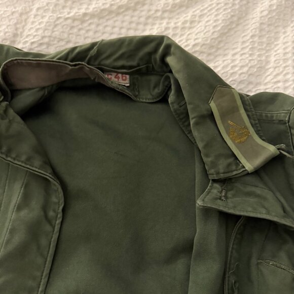 Green Vintage Army Jacket - Picture 2 of 2